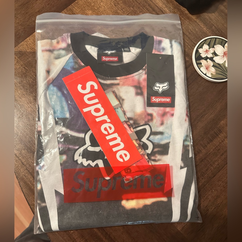 Supreme x Fox Racing long-sleeve top (Fall 2025 collab)